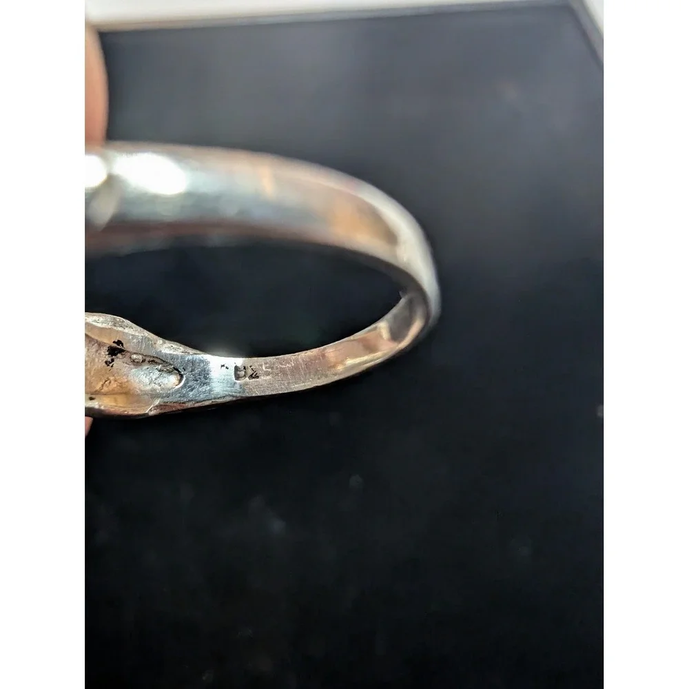 925 Sterling silver. Brutalist style “Couple embracing “ artisan made vintage